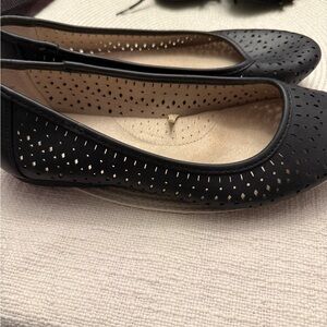 Croft & Barrow Black Perforated Women's Flats